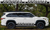 Premium Vinyl Sticker Compatible With Toyota Sequoia Name Line Design Vehicle Enhancement