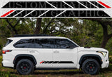 Premium Vinyl Sticker Compatible With Toyota Sequoia Block Line Design Decorative car decals