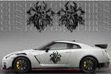 Premium Hood Stickers Compatible With Nissan GT-R GTR Sport Racing Viking Design