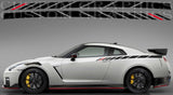 New Premium Stickers Compatible With Nissan GT-R GTR Sport Racing Up Line Design