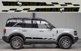 Premium Vinyl Stickers Decals Compatible With Ford Bronco Figure Style Design