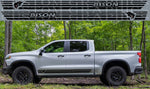 Autocollant en vinyle compatible avec le logo Chevrolet Silverado ZR2 Bison Line