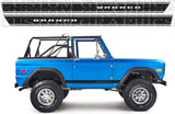 Premium Vinyl Stickers Decals Compatible With Ford Bronco 1th gen 1966-1977 Classico