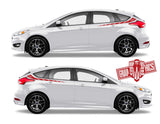 2x Decal Sticker Vinyl Side Racing Stripes for Ford Focus - Brothers-Graphics