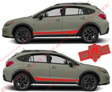 2x Decal Sticker Vinyl Side Racing Stripes for Subaru Crosstrek - Brothers-Graphics