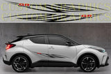 Vinyl Graphics 2x Sticker Tribal Design Rear Stripes Compatible With Toyota C-HR 2002-2022