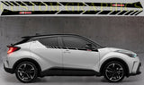 Premium Vinyl Sticker Stripes Compatible With Toyota C-HR Vehicle Enhancement  Sticker Street Auto