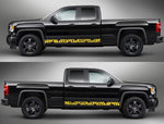 2X Vinyl Color Graphic Racing Decal Kit Sticker For GMC Sierra - Brothers-Graphics