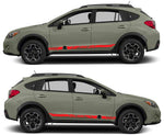 Vinyl Graphics Alien Design Sticker Vinyl Side Racing Stripes for Subaru Crosstrek