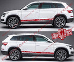 Car decals stickers graphics Stripes for Skoda Kodiaq. - Brothers-Graphics