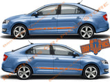 Car decals stickers graphics Stripes for Skoda Rapid - Brothers-Graphics