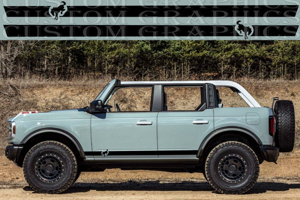 Classic Design Stickers Decals Compatible With Ford Bronco Wildtrack ...