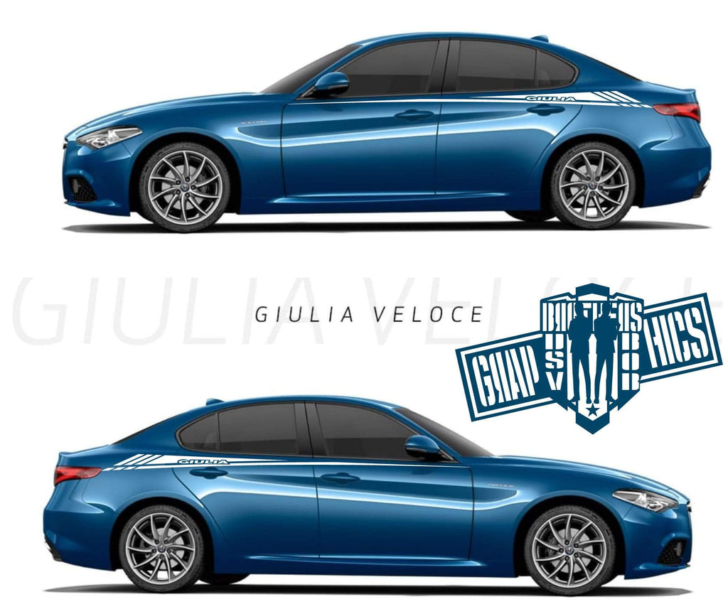 Alfa Romeo Giulia decals Alfa Romeo Giulia stickers Giulia stripes –  Brothers Graphics