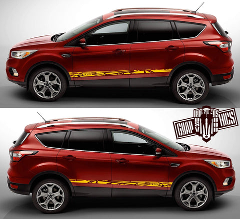 Car Door Side Stickers For Ford Kuga 1 2 3 MK1 MK2 MK3 Graphics