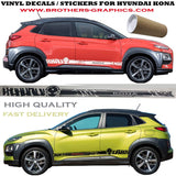 Premium Vinyl Sticker Compatible With Hyundai Kona Decorative car decals