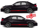 Decal Sticker Vinyl Side Racing Stripes for Subaru Impreza - Brothers-Graphics