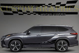 Vinyl Graphics Elegant Finish Line Design Vinyl Stripes Compatible with Toyota Highlander