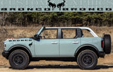 Vinyl Graphics Front Design Stickers Decals Compatible With Ford Bronco Wildtrack