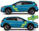 Graphic Racing Sticker Car Side Vinyl Stripes For Subaru Crosstrek - Brothers-Graphics