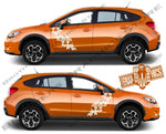 Graphic Racing Sticker Car Side Vinyl Stripes For Subaru Crosstrek - Brothers-Graphics