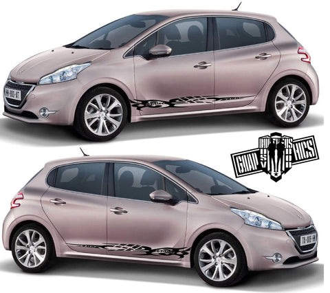 Graphics Racing Line Sticker Car Side VINYL Stripe For Peugeot 208 –  Brothers Graphics