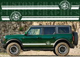 Premium Vinyl Stickers Decals Compatible With Ford Bronco Compass Logo Design BFF