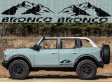 Premium Vinyl Stickers Decals Compatible With Ford Bronco Mountain Design BFF