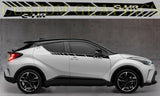 Premium Vinyl Stripes Compatible With Toyota C-HR 2x Sticker Exclusive car decals