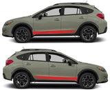 Vinyl Graphics New Classic Design Sticker Vinyl Side Racing Stripes for Subaru Crosstrek