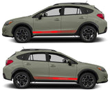 Vinyl Graphics New Design Sticker Vinyl Side Racing Stripes for Subaru Crosstrek