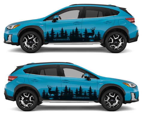 Vinyl Graphics New Wild Forest Graphic Sticker Vinyl Side Racing Stripes for Subaru Crosstrek