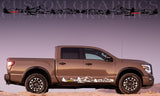 Vinyl Graphics Pro4X Mountain Design Vinyl Side Racing Stripes for Nissan Titan