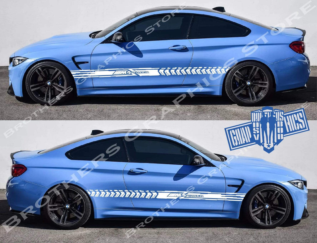 Custom BMW Powered windshield sticker