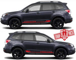 Racing Vinyl Decal Sticker Side Door Stripe Stickers For Subaru Forester - Brothers-Graphics