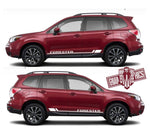 Racing Vinyl Decal Sticker Side Door Stripe Stickers For Subaru Forester - Brothers-Graphics