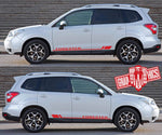 Racing Vinyl Decal Sticker Side Door Stripe Stickers For Subaru Forester - Brothers-Graphics