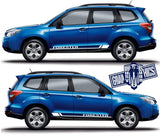 Racing Vinyl Decal Sticker Side Door Stripe Stickers For Subaru Forester - Brothers-Graphics