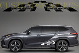 Vinyl Graphics Rear finish Design Vinyl Stripes Compatible with Toyota Highlander