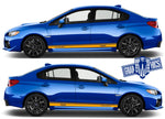 Side Door Stripe Custom kit Stickers Set Kit For Subaru Impreza - Brothers-Graphics