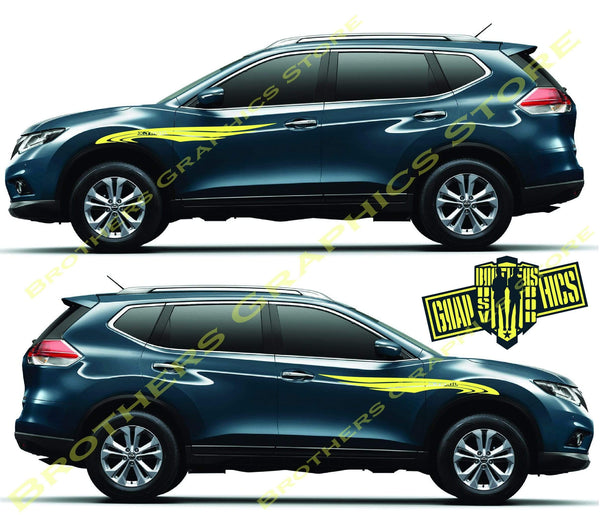 Exclusive outlet Tribal Stripe Decal Graphic stickers Kit Compatible with Nissan X-trail