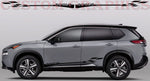 Vinyl Graphics Stickers Compatible with Nissan Rogue Side door Decal Vinyl Finish Line Design