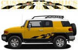 Vinyl Graphics Stripes Compatible With TOYOTA FJ CRUISER Finish Design Vinyl 2022