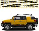 Vinyl Graphics Style Line Design Vinyl Stripes Compatible With TOYOTA FJ CRUISER 2022