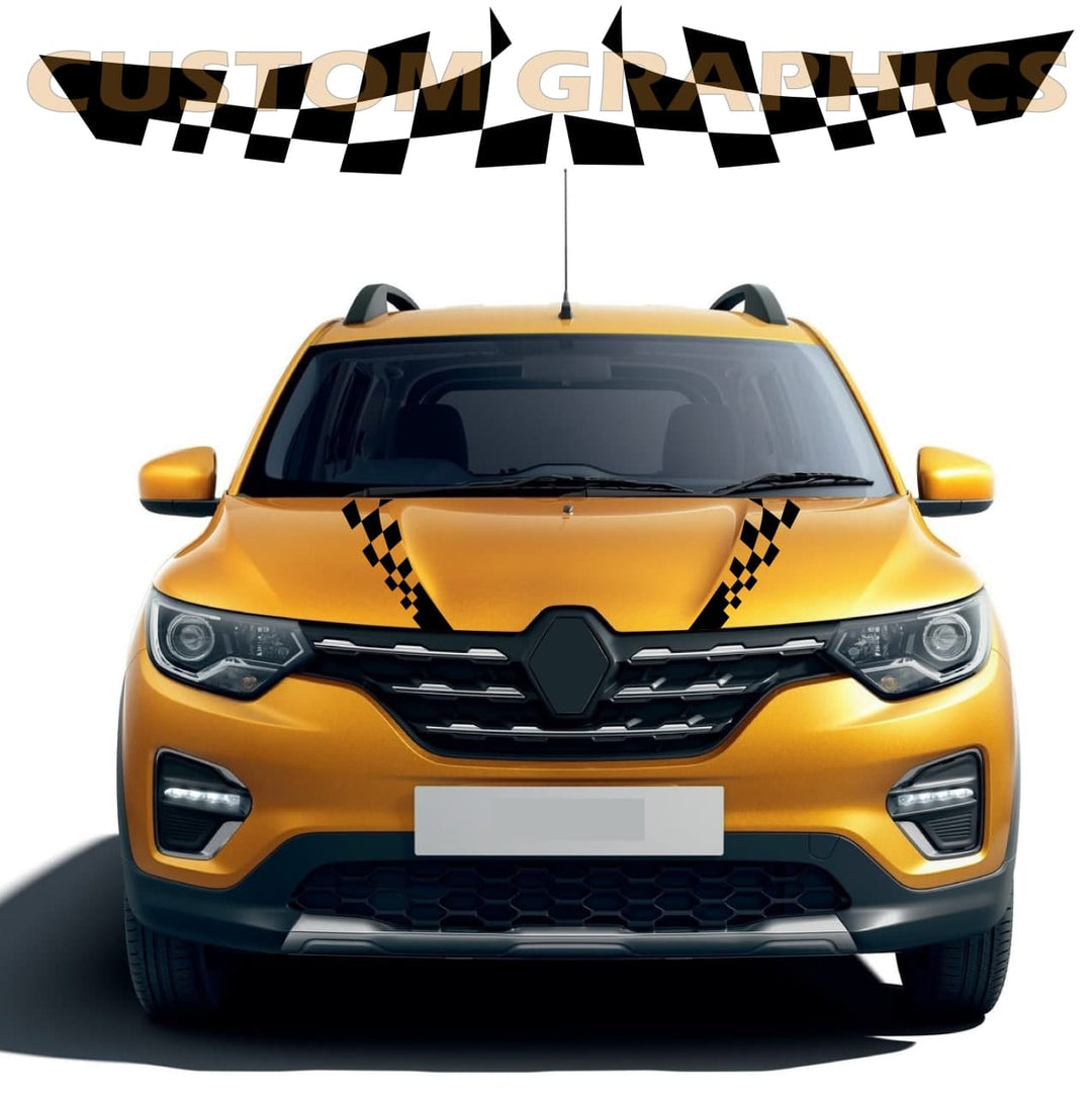 Exclusive Set of Tribal Side Stripes Decal Sticker Graphic Compatible with 2024 Renault Zoe