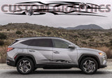 Premium Vinyl Sticker Compatible with for Hyundai Tucson Unique Eagle Tribal Line Design