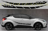 Vinyl Graphics Unique Design Vinyl Stripes Compatible With Toyota C-HR 2002-2022