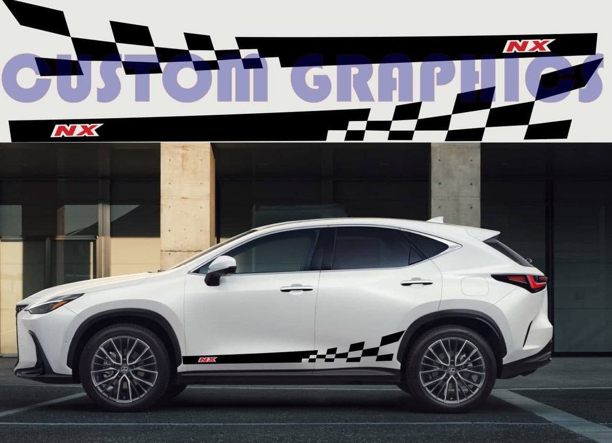 Unique Line Design Graphic Stickers Compatible with Lexus NX – Brothers ...