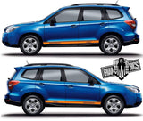 Premium Vinyl Stickers Compatible With Subaru Forester Classic Line Design Brothers-Graphics