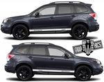 Vinyl Decal Side Door Stripe Sticker Graphics Kit Subaru Forester - Brothers-Graphics